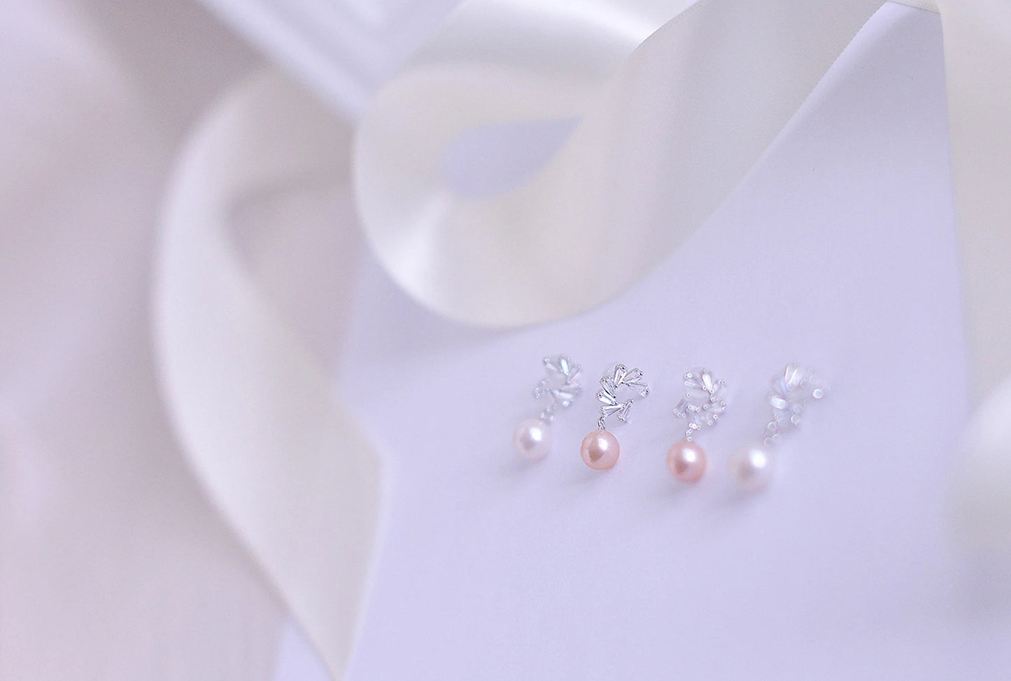 Handmade freshwater pearl drop Earring/Exquisite Minimalist