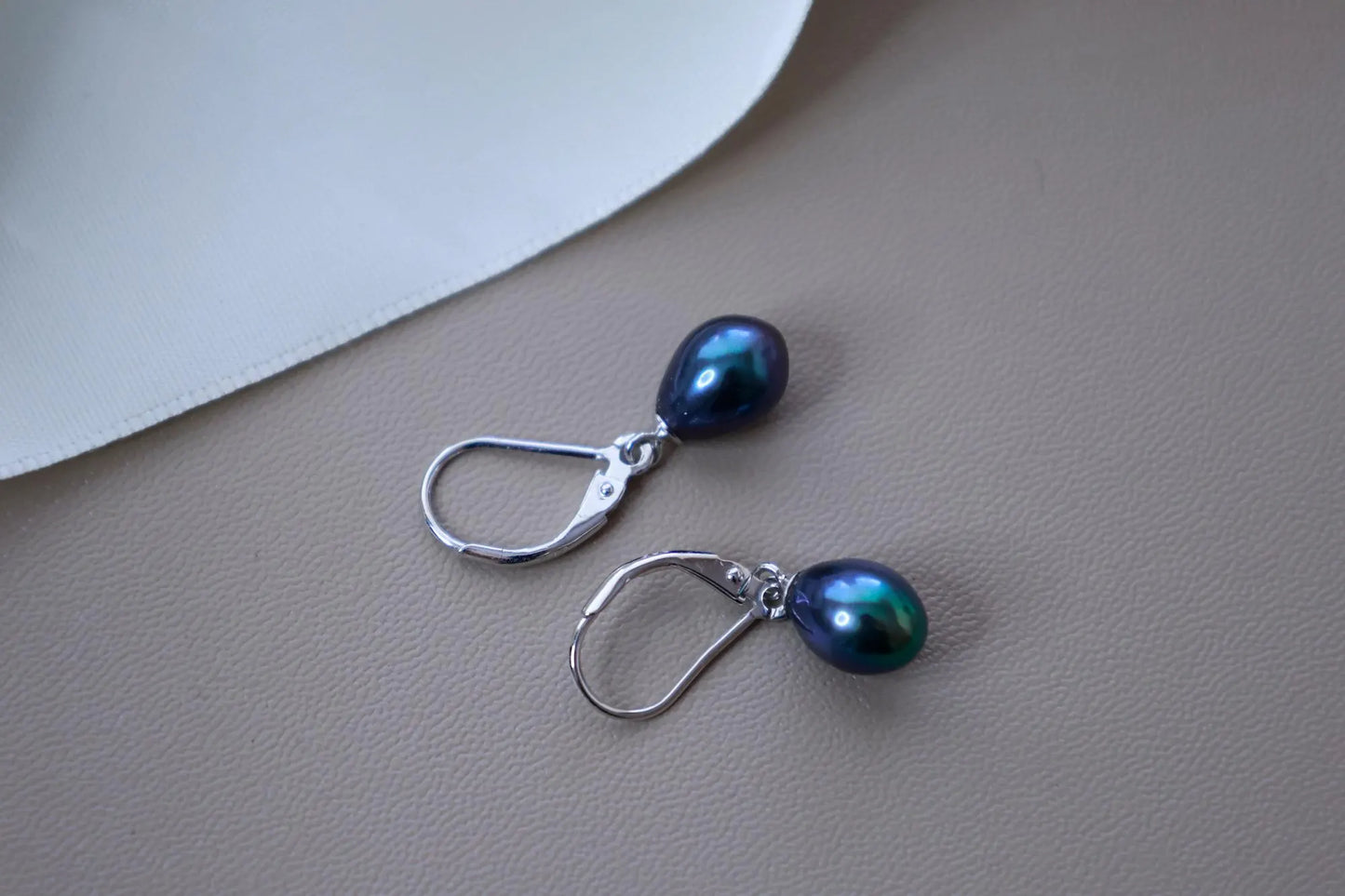S925 Sterling Silver Teardrop Pearl Dangle Earrings - Elegant Bridal & Everyday Gift