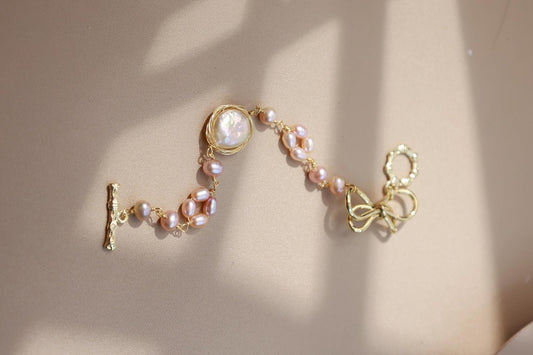 Baroque Pearl Bow Knot Bracelet