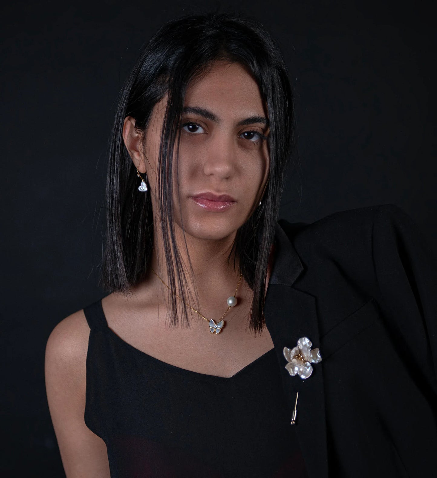 Handmade Pearl Flower Brooch - Crafted with Pearl