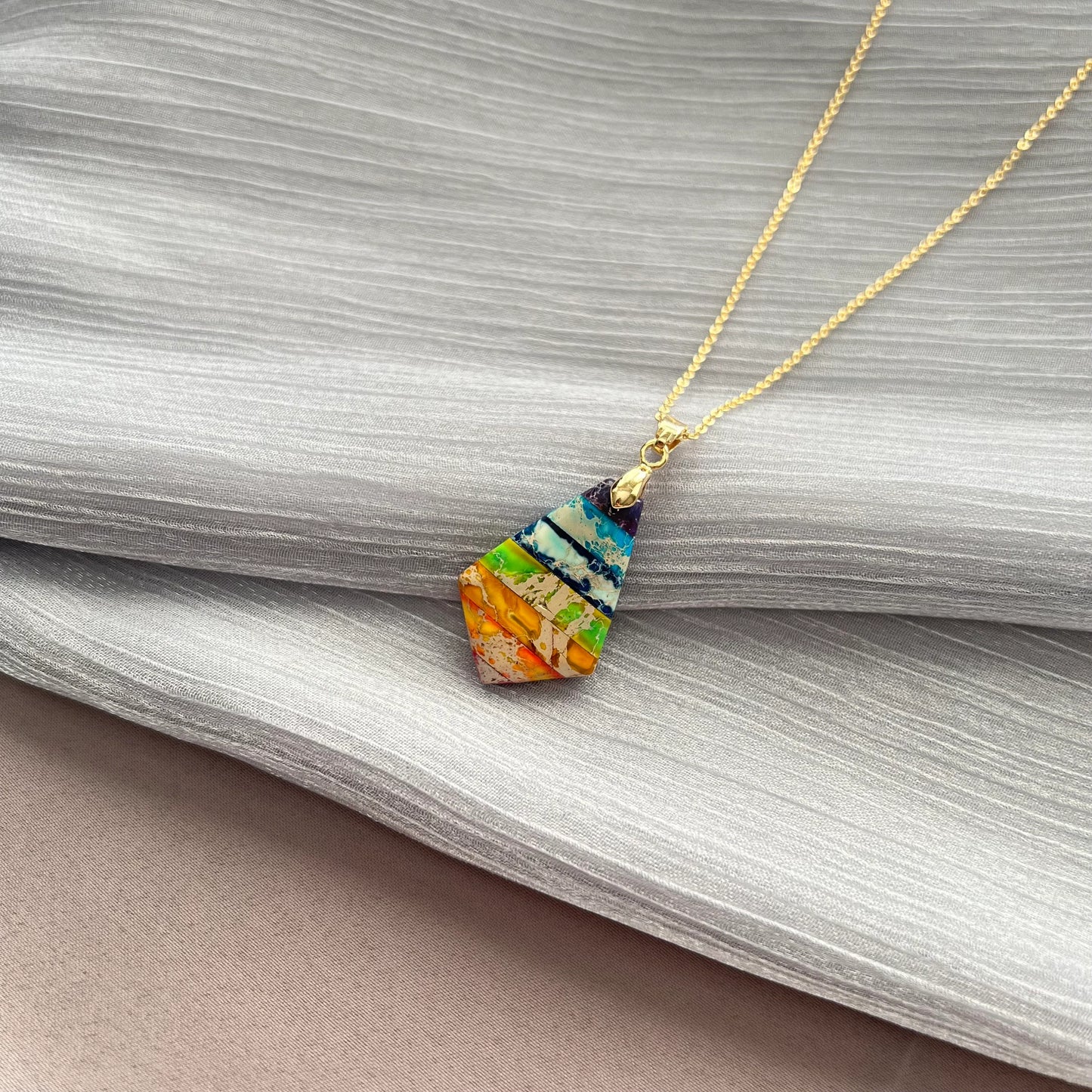 Handmade natural gemstone jewelry/Regalite pendant necklace/charming