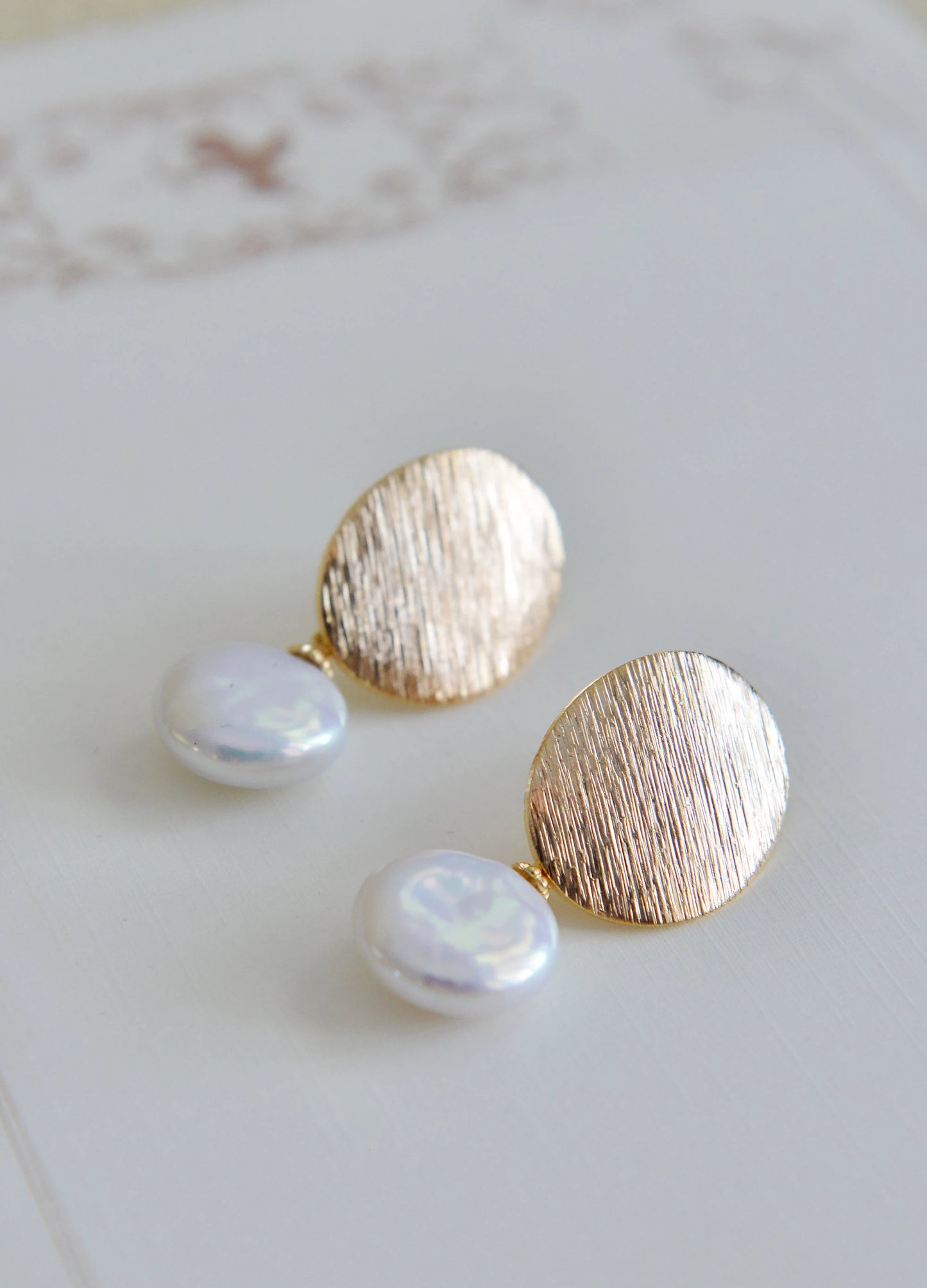 Handmade 14K Gold Filled Freshwater Pearl Drop Earrings - Crafted