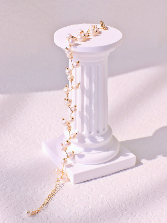 Natural Pearl Vine Branch Bracelet