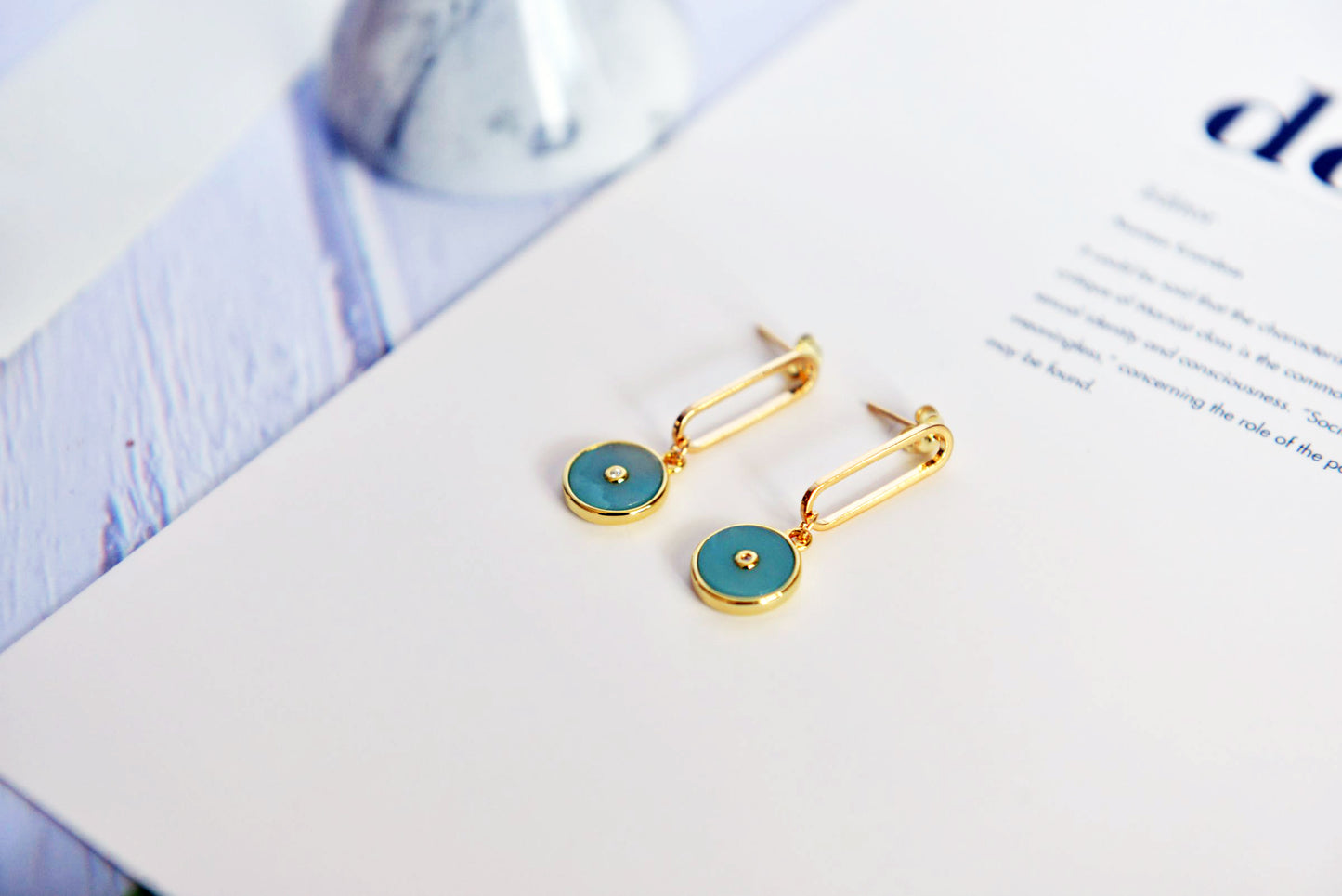 Handmade Natural Gemstone/ Real Gemstone Earrings/Lapis Lazuli Stone Earrings/Amazonite stone earrings/