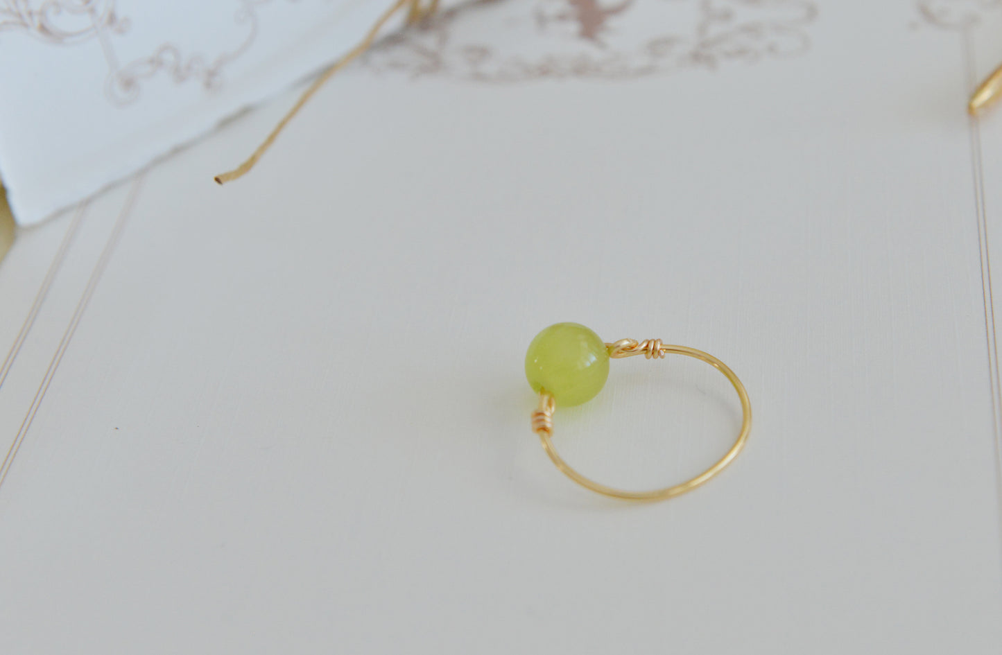 DIY KITS/Handmade Natural Gemstone/Simple Aquamarine Rings/Lapis Lazuli Rings/Green Cat's Eye Stone Rings