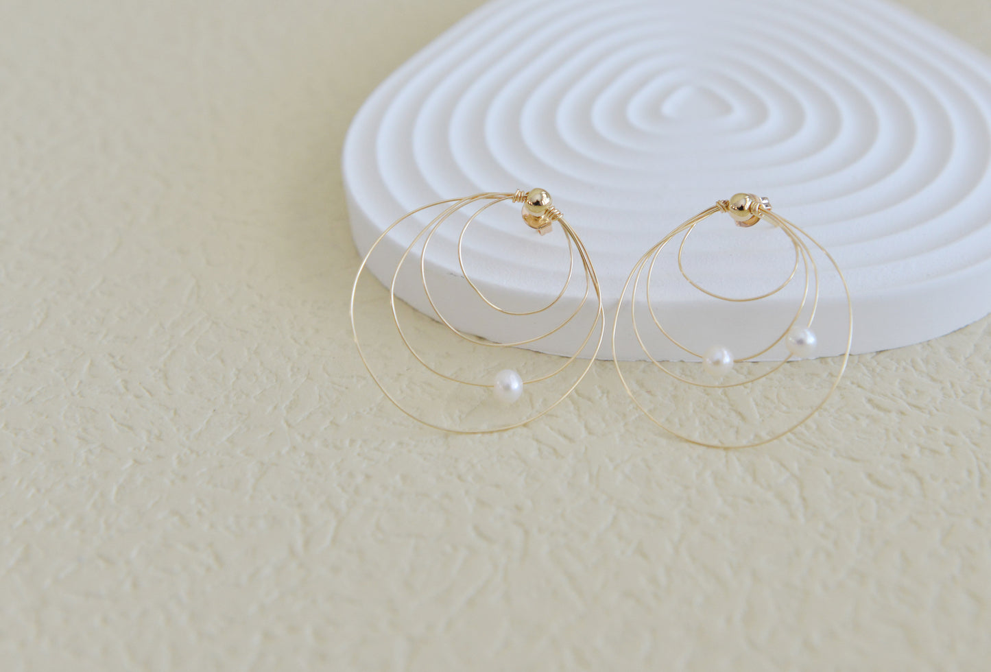 DIY KITS/Handmade Galaxy Pearl Earrings/freshwater Pearl Earrings