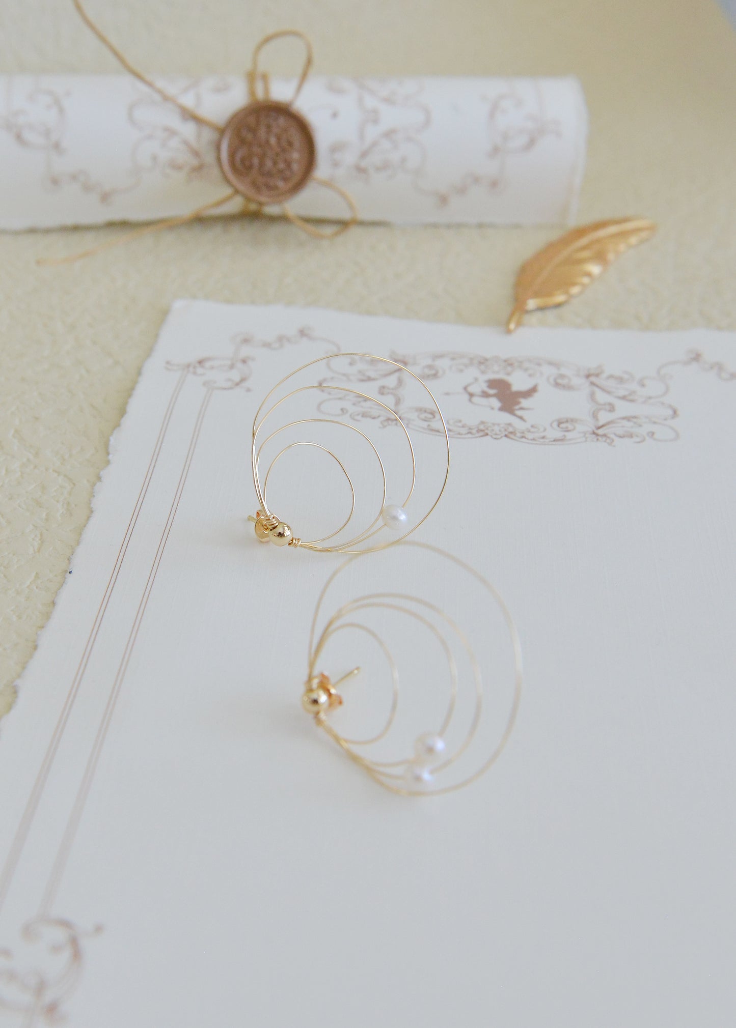 DIY KITS/Handmade Galaxy Pearl Earrings/freshwater Pearl Earrings