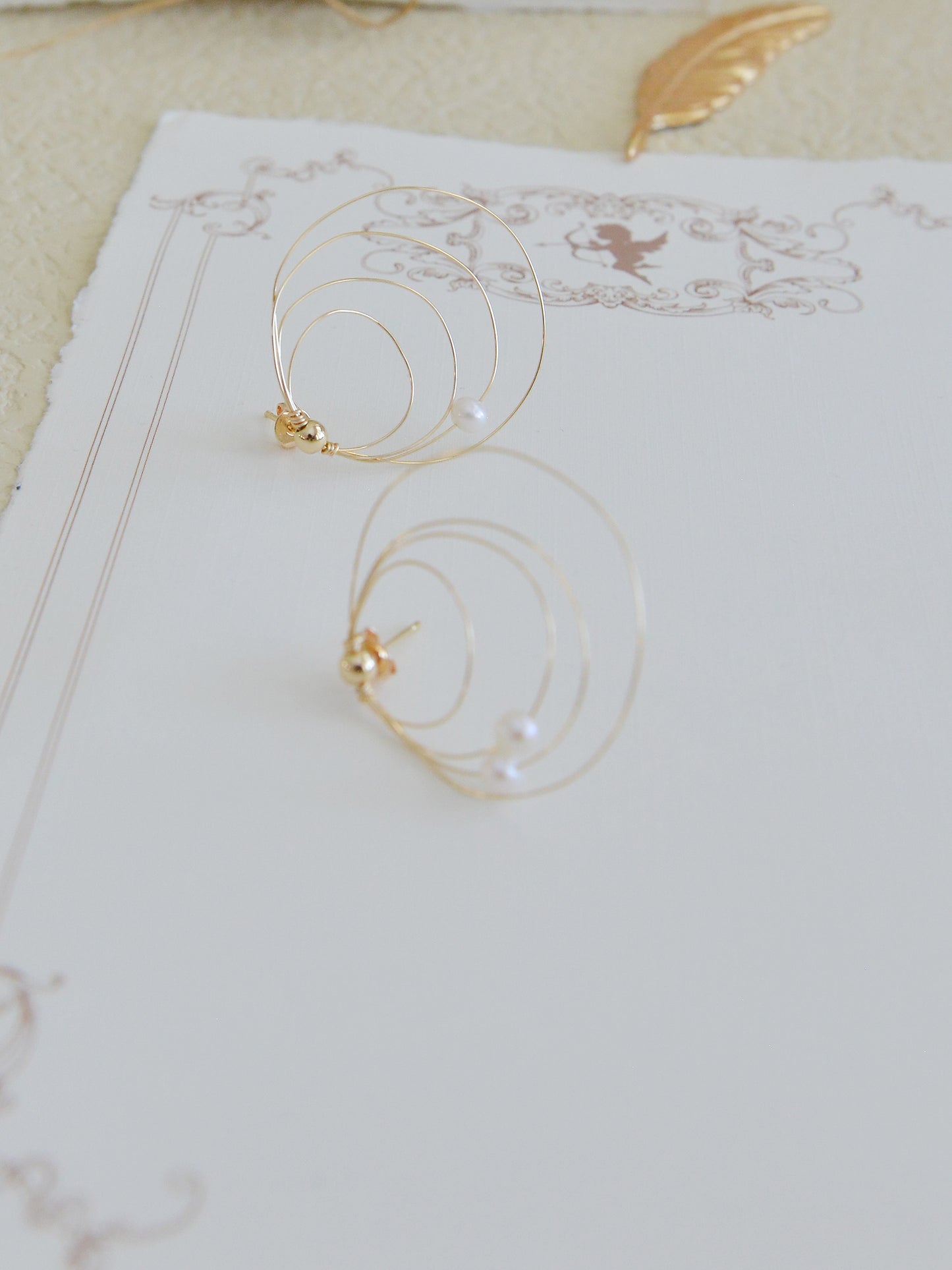 DIY KITS/Handmade Galaxy Pearl Earrings/freshwater Pearl Earrings