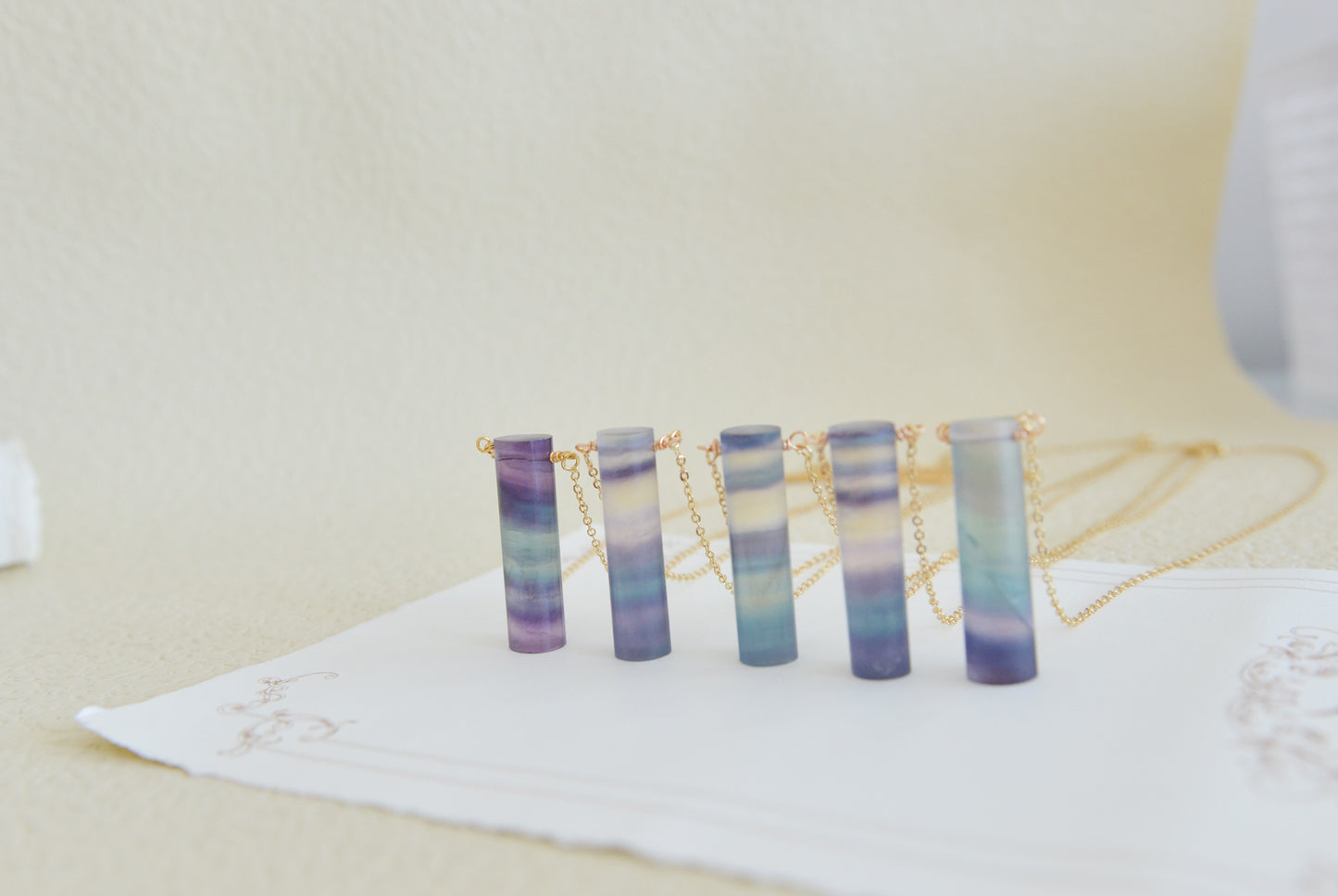 Handmade Natural Gemstone/Fluorite Necklace /Fluorite Pendant /Necklace Fluorite Jewelry Gemstone Necklace/