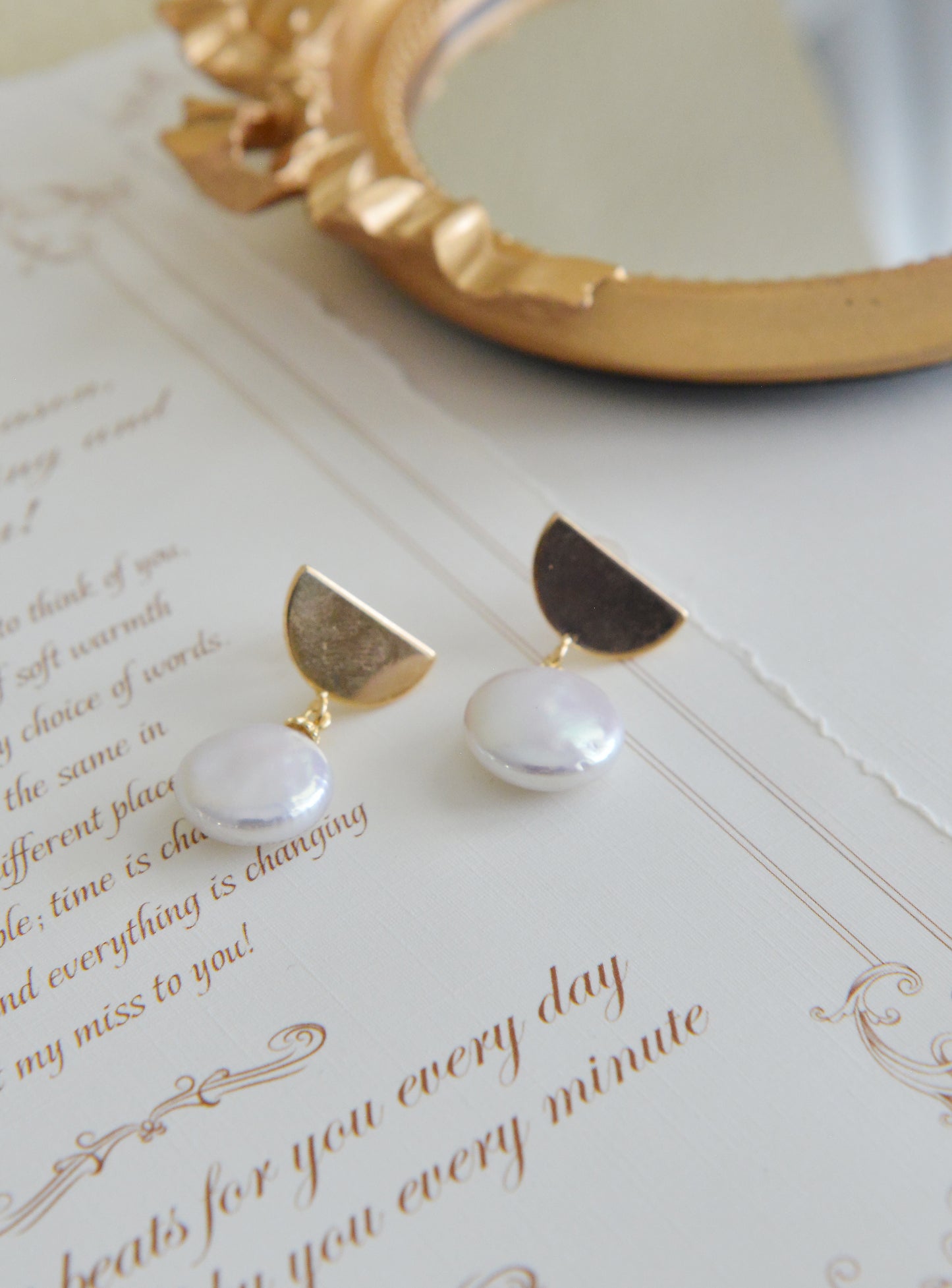 Handmade freshwater pearl Earrings/Natural Baroque Pearl Earrings/14K Gold Filled/wedding earring/Pearl drop earrings/Bride choice