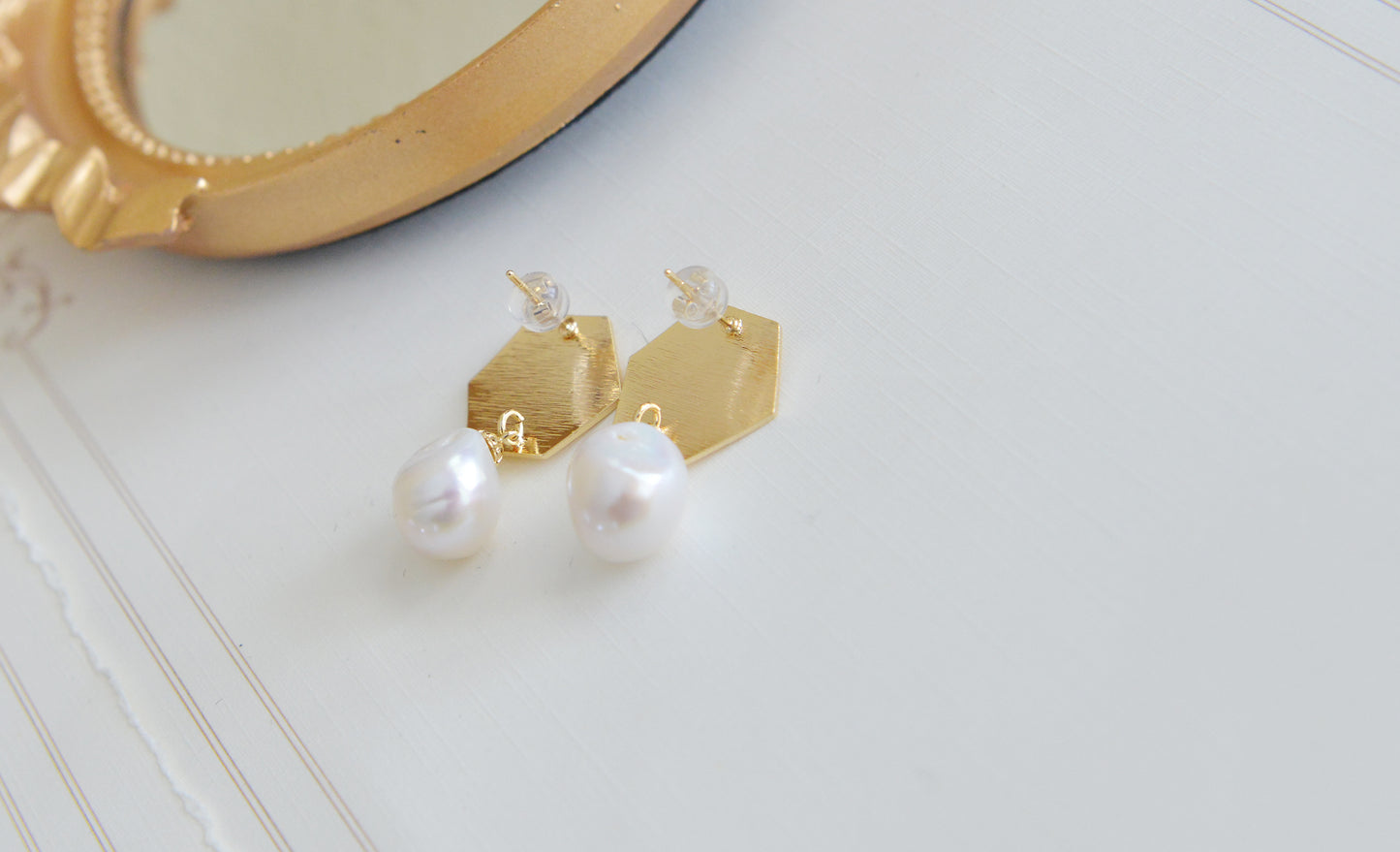 Handmade freshwater pearl Earrings/Natural Baroque Pearl Earrings/14K Gold Filled/wedding earring/real pearl earrings/AAAA pearl/Bride choice