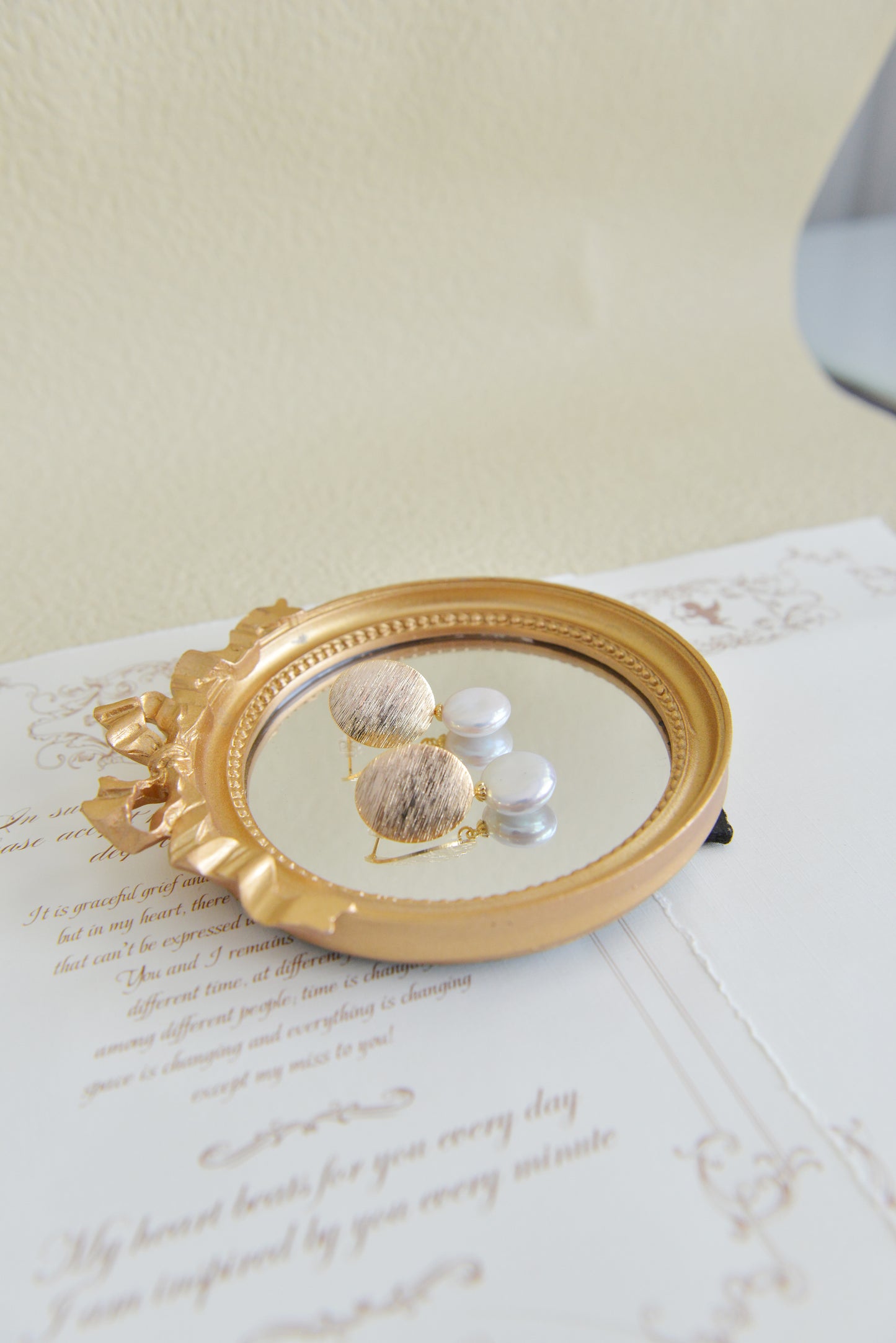 Handmade freshwater pearl Earrings/Natural Button pearl Earrings/14K Gold Filled/wedding earring/real pearl earrings/AAAA pearl/Bride choice