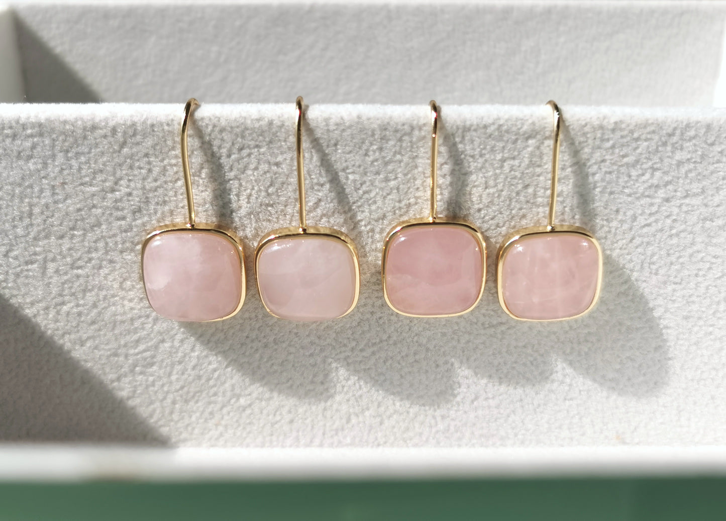Handmade Natural Gemstone/Real Gemstone Earrings/Amethyst Earrings, Amazonite Earring, Rose Quartz Earrings, Blue Lace Agate Earrings