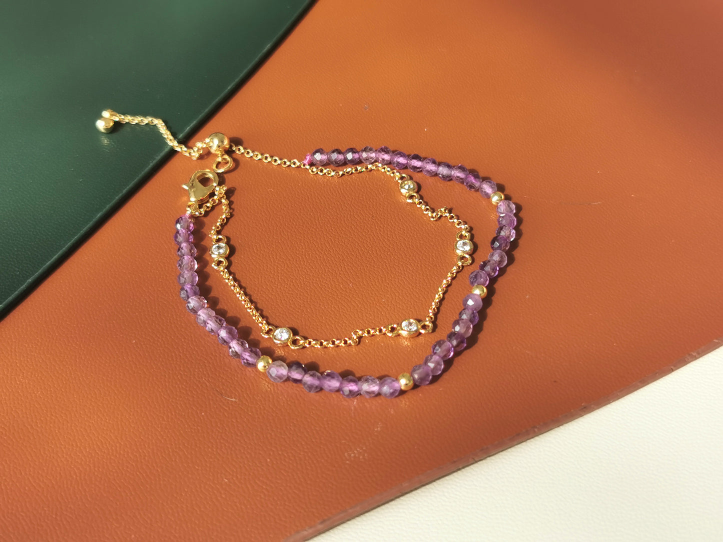 Handmade Natural Gemstone/ Real Crystal Jewelry/Peridot Bracelet/Amethyst Bracelet/Tourmaline Bracelet/Tourmaline Earrings/