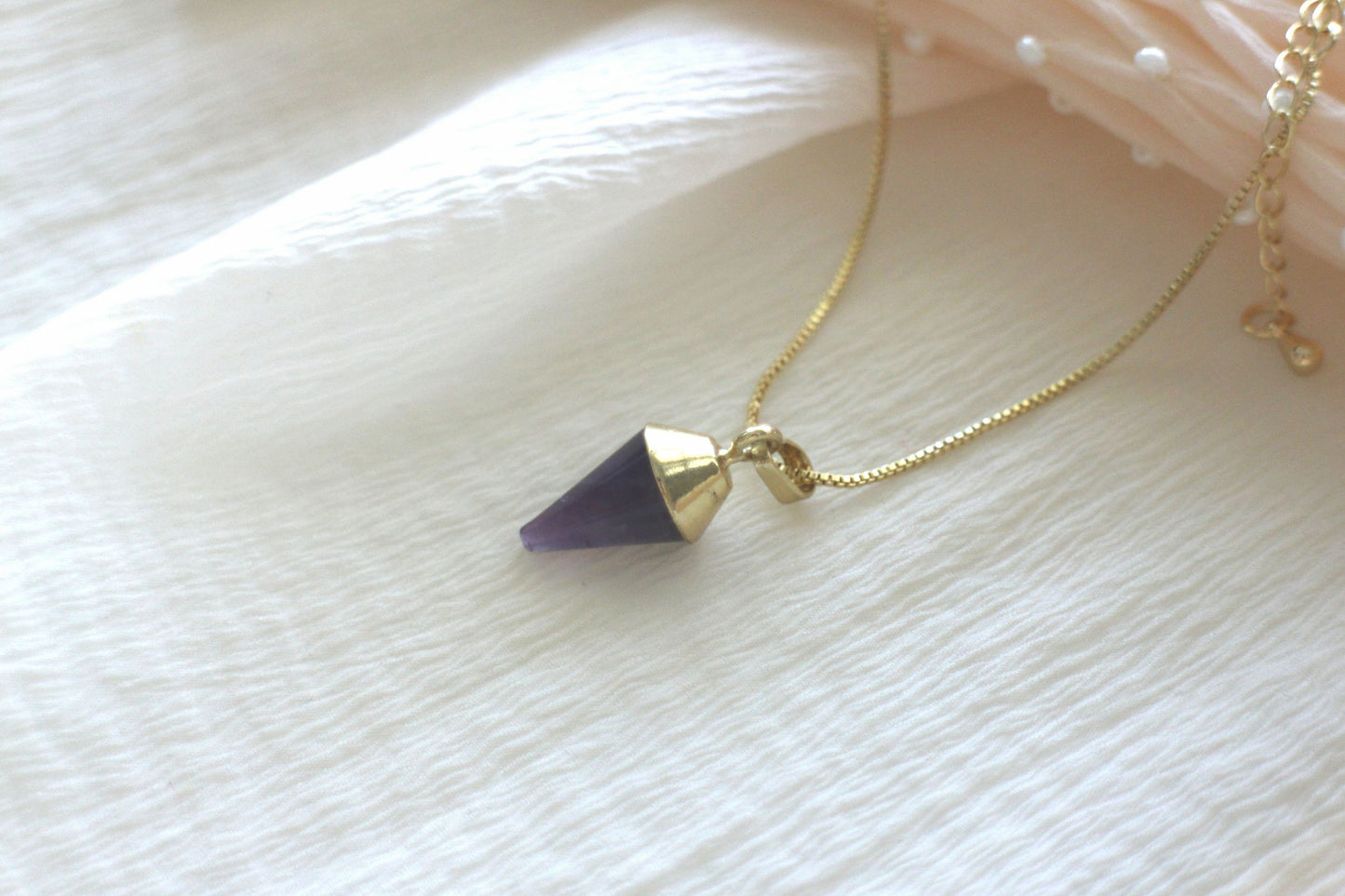 Handmade Natural Gemstone Jewelry/Amethyst Necklace/Amazonite pendent necklace/Rose quartz necklace
