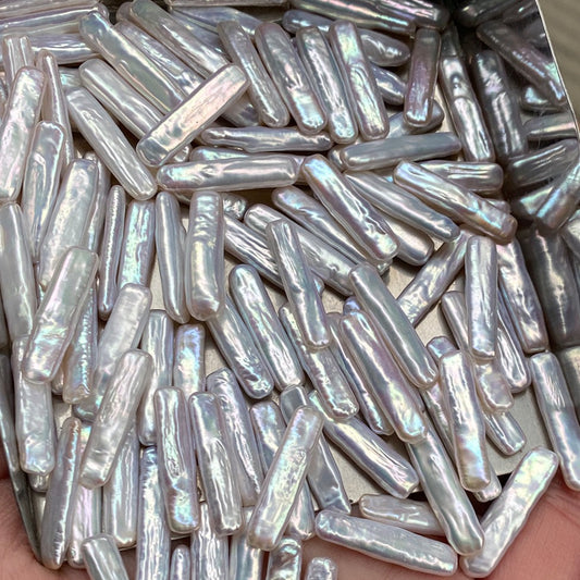 Natural freshwater ractangle Pearls/baroque pearls/Strong luster/3 colors