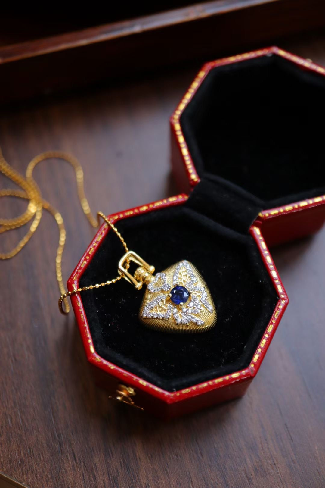 Italian Buccellati Craft/Sapphire Sterling Silver Ring/Sapphire Sterling Silver Necklace