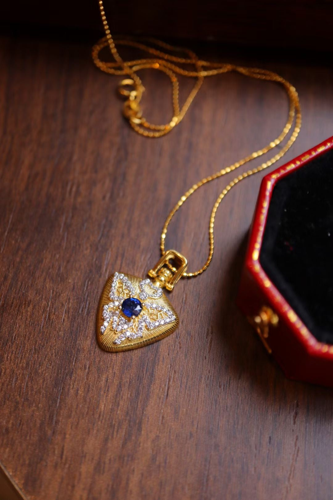 Italian Buccellati Craft/Sapphire Sterling Silver Ring/Sapphire Sterling Silver Necklace