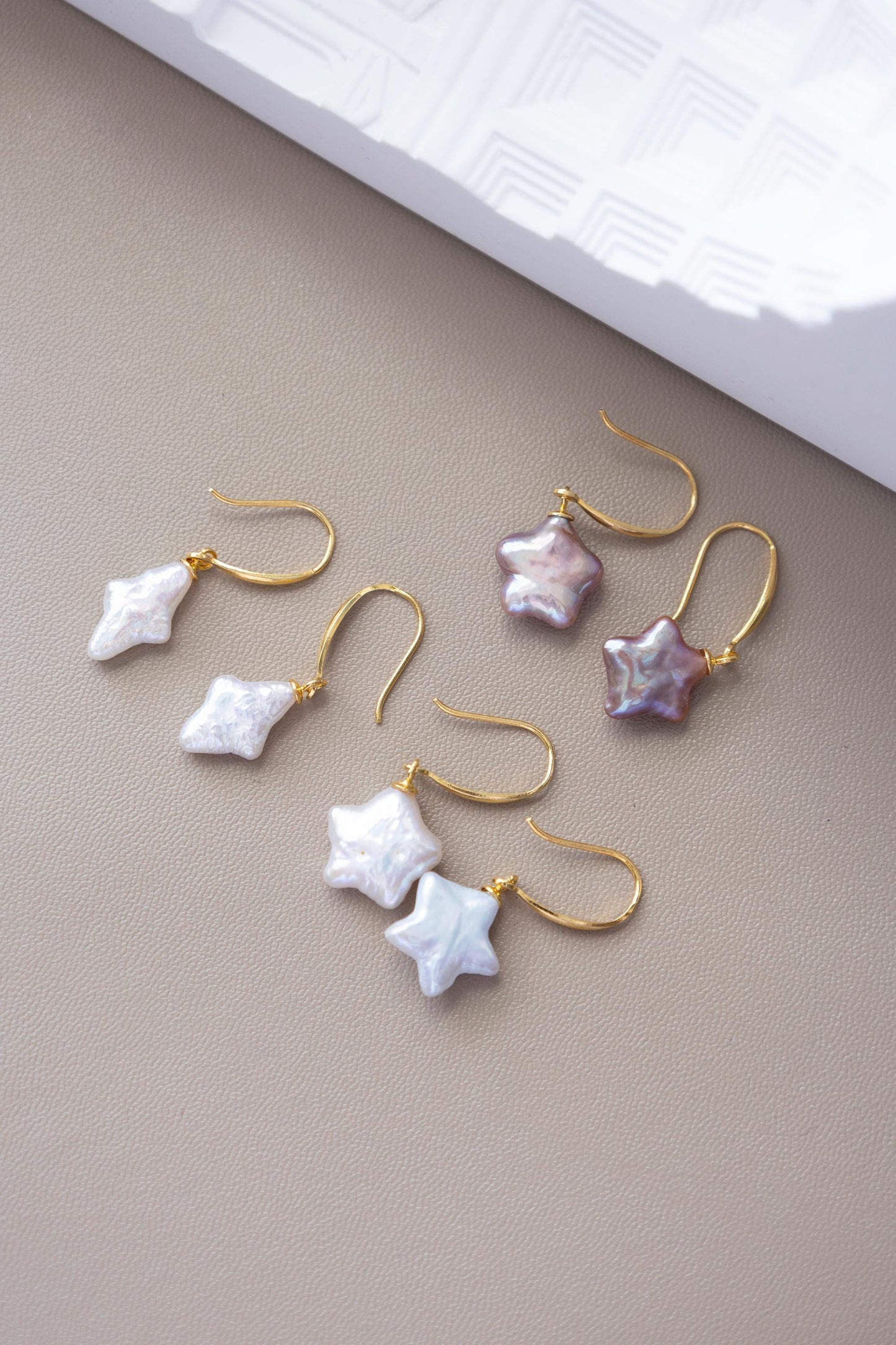 Whimsical Pearl Hook Earrings - Crafted with Sterling silver