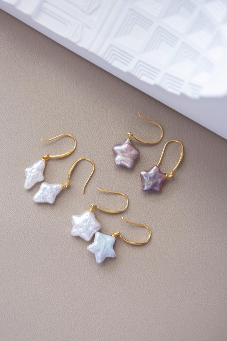 Whimsical Pearl Hook Earrings - Crafted with Sterling silver