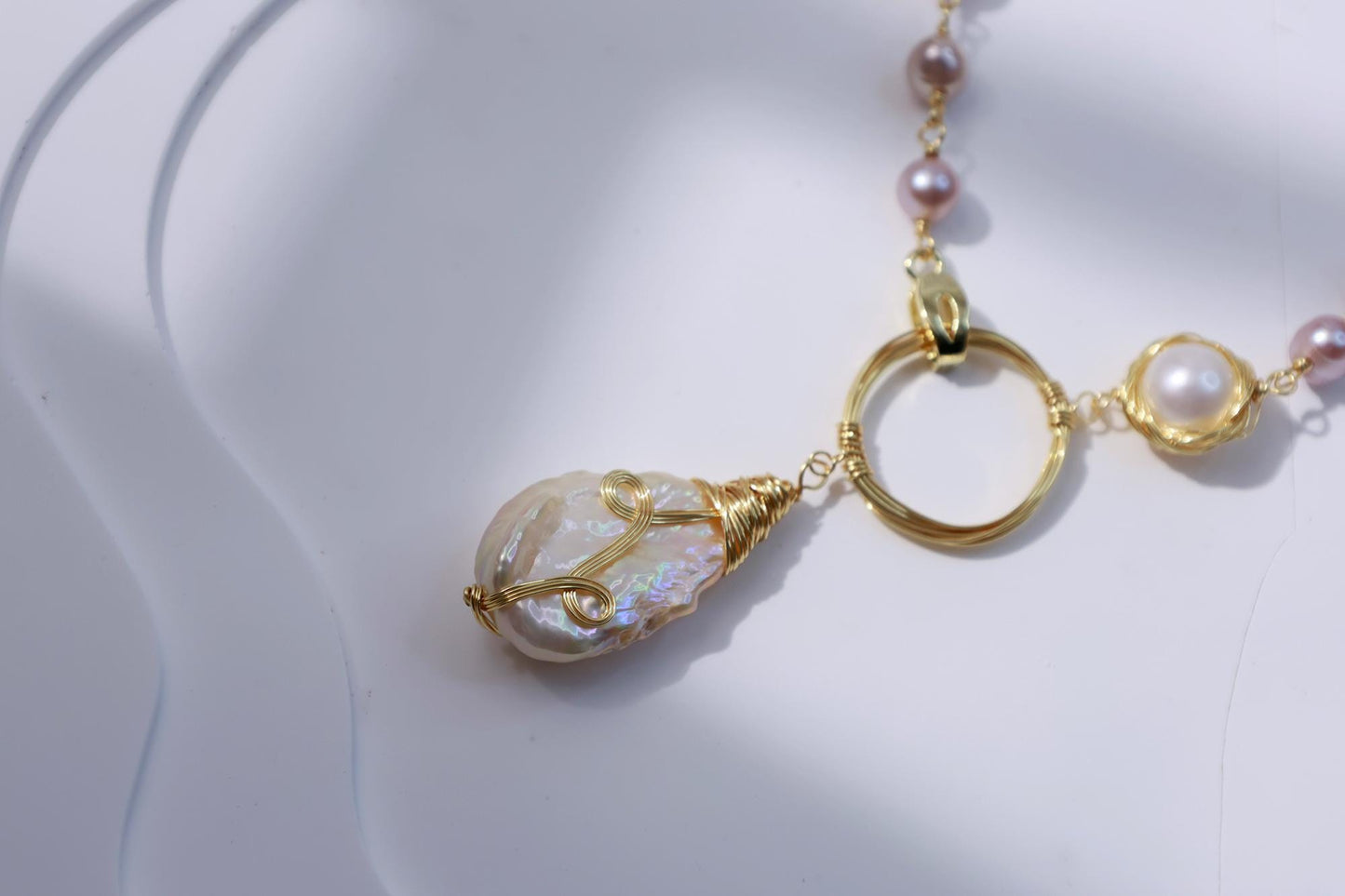 Wild Baroque Multi-Color Sweater Necklace