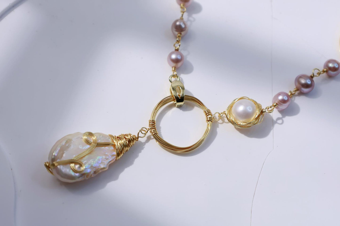 Wild Baroque Multi-Color Sweater Necklace