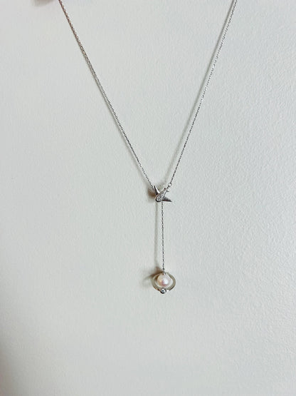 Handmade freshwater Pearl Jewelry/Cute Airplane  Pendent/Cute