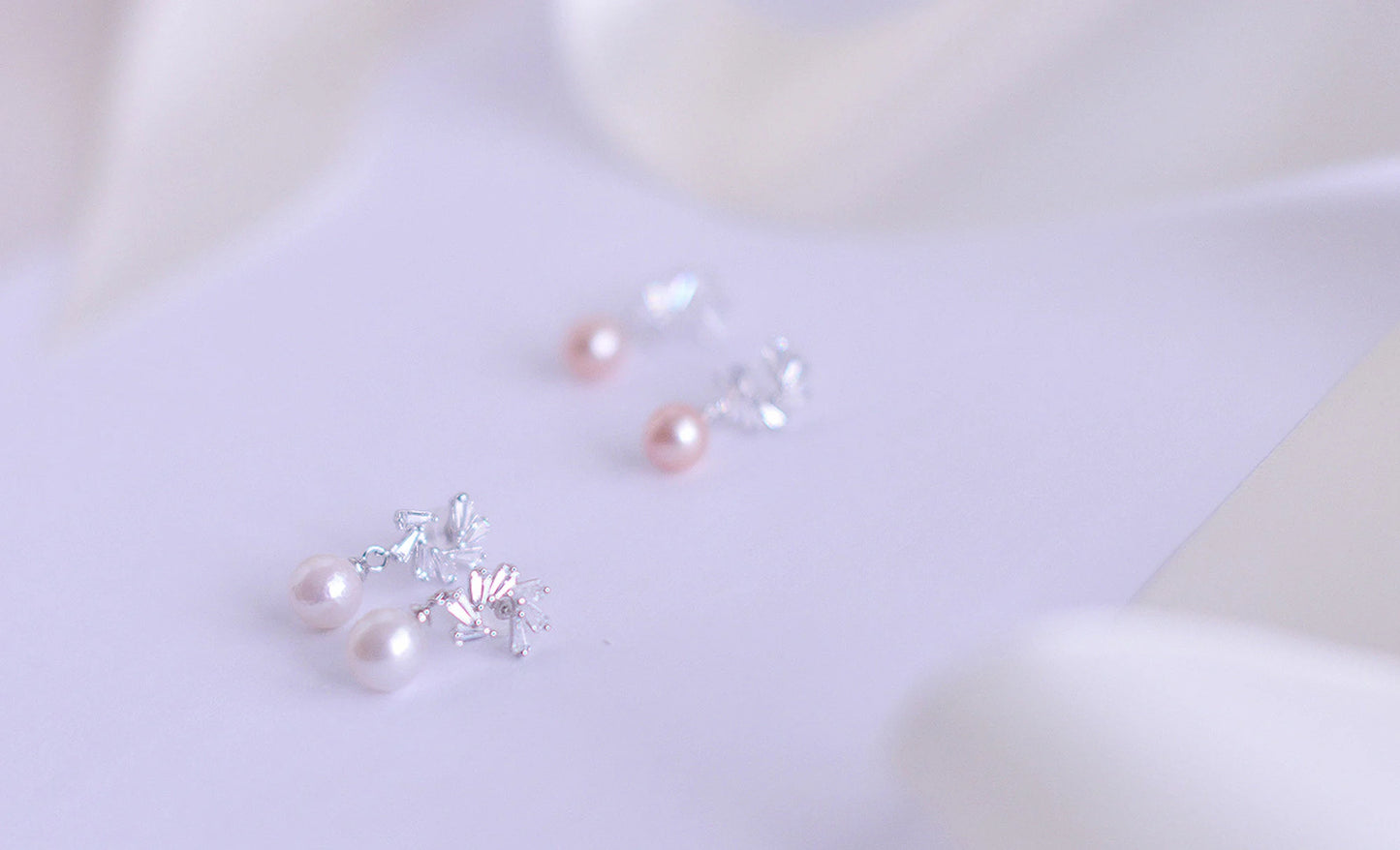 Handmade   freshwater pearl drop Earring/Exquisite Minimalist