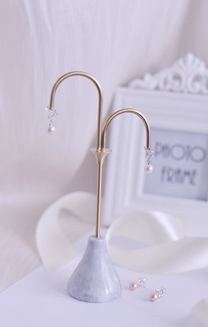 Handmade   freshwater pearl drop Earring/Exquisite Minimalist