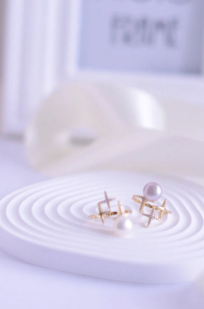Freshwater Pearl Star Ring - Crafted with Silver