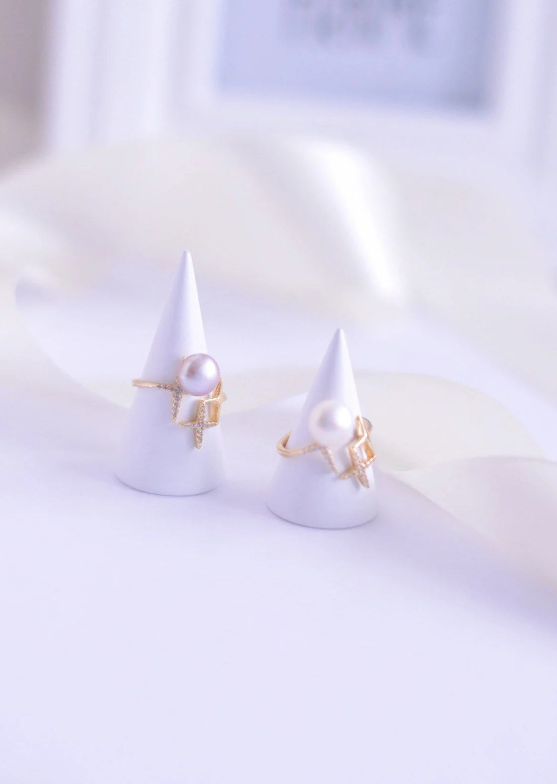Freshwater Pearl Star Ring - Crafted with Silver