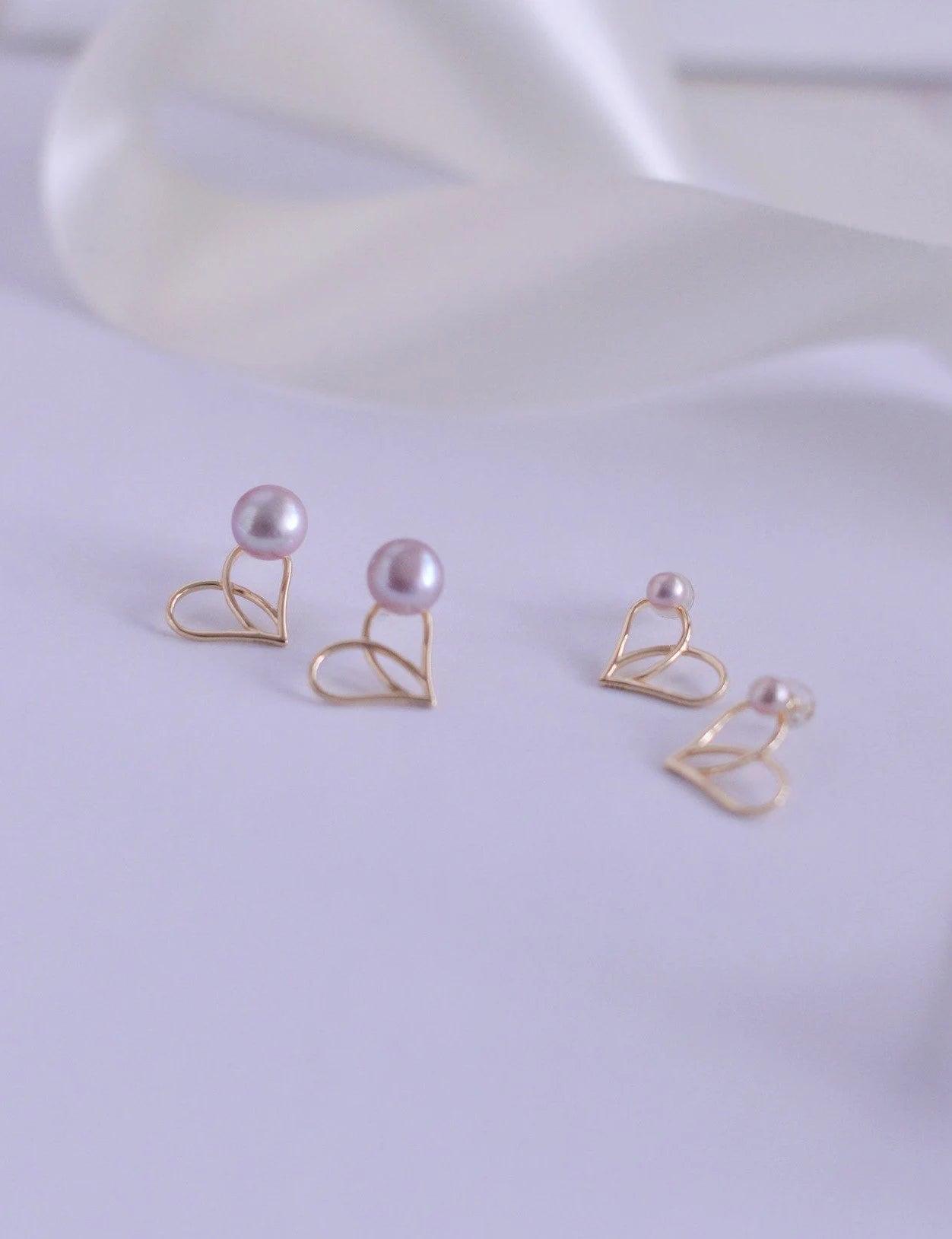 Sterling Silver Heart Earrings - Crafted with Silver