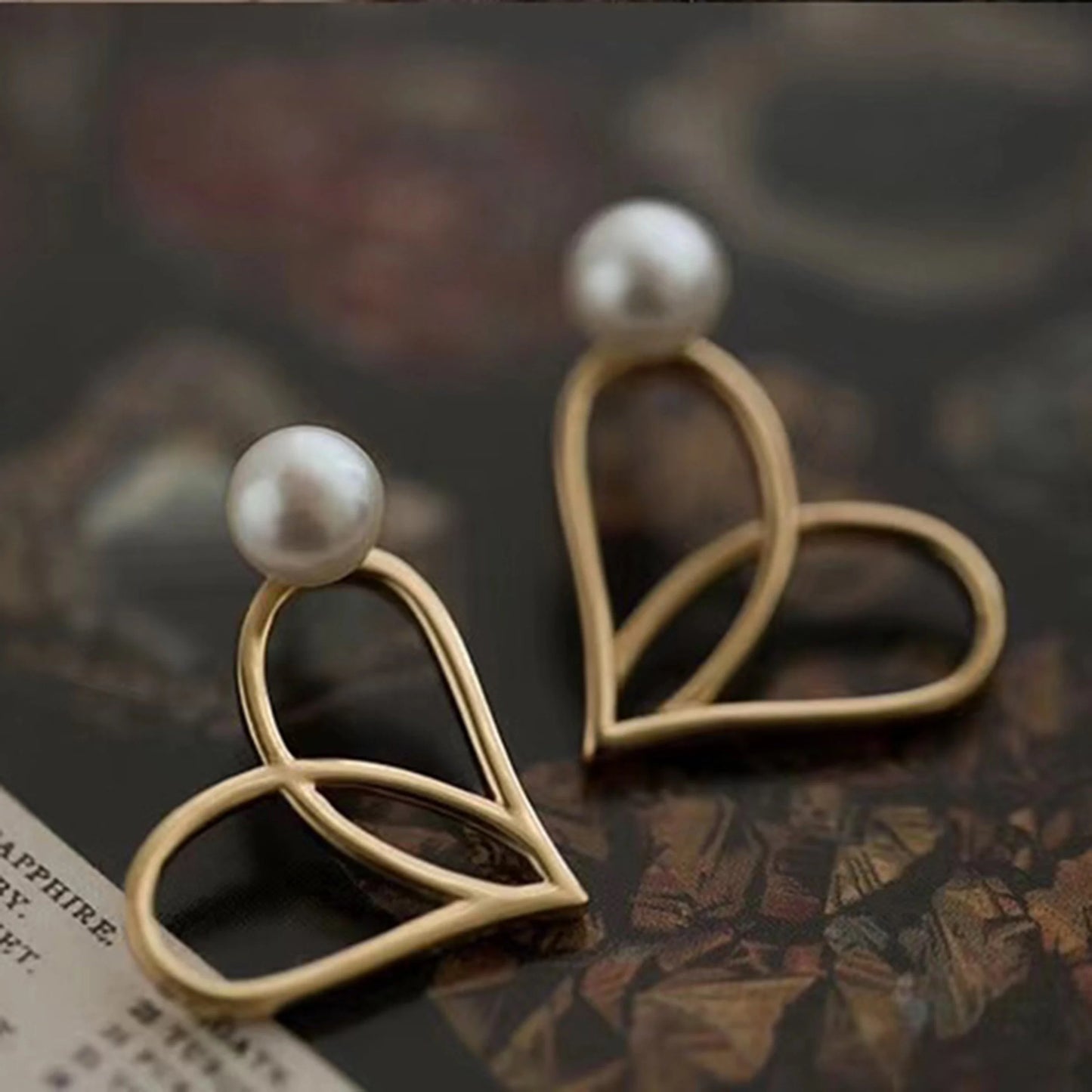 Sterling Silver Heart Earrings - Crafted with Silver