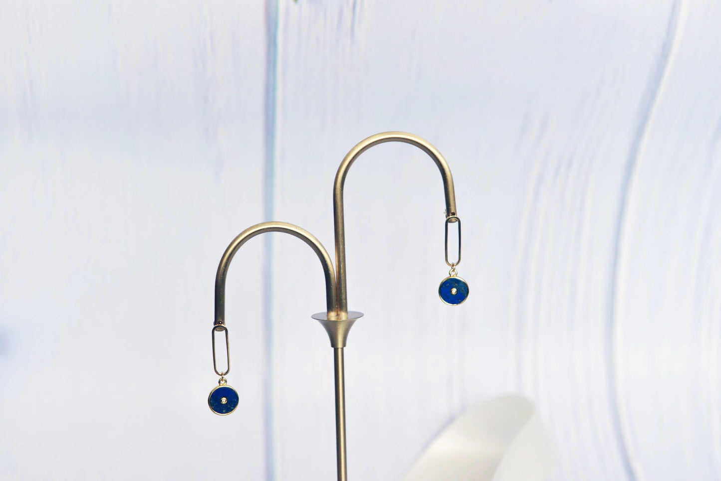 Handmade  Natural Gemstone/ Real Gemstone Earrings/Lapis Lazuli Stone