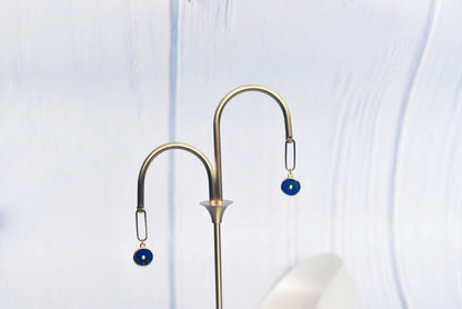 Handmade  Natural Gemstone/ Real Gemstone Earrings/Lapis Lazuli Stone