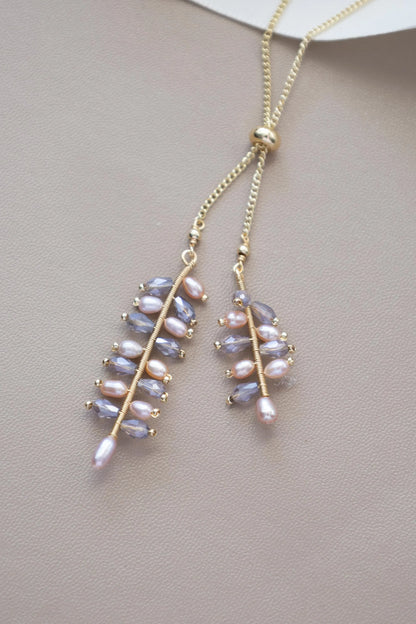 Freshwater Pearl Sterling Silver Adjustable Necklac