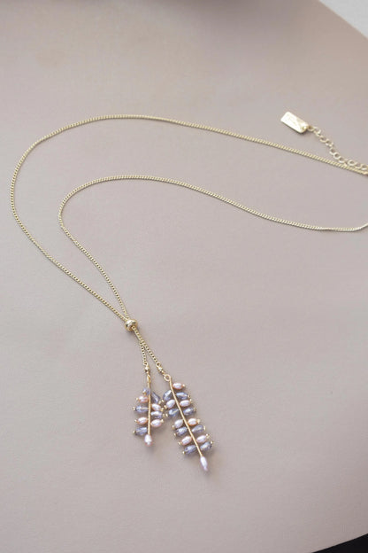 Freshwater Pearl Sterling Silver Adjustable Necklac