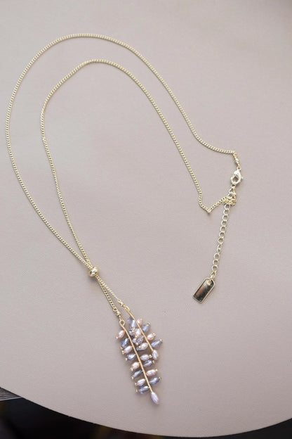 Freshwater Pearl Sterling Silver Adjustable Necklac