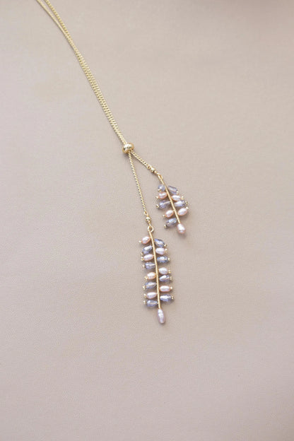 Freshwater Pearl Sterling Silver Adjustable Necklac