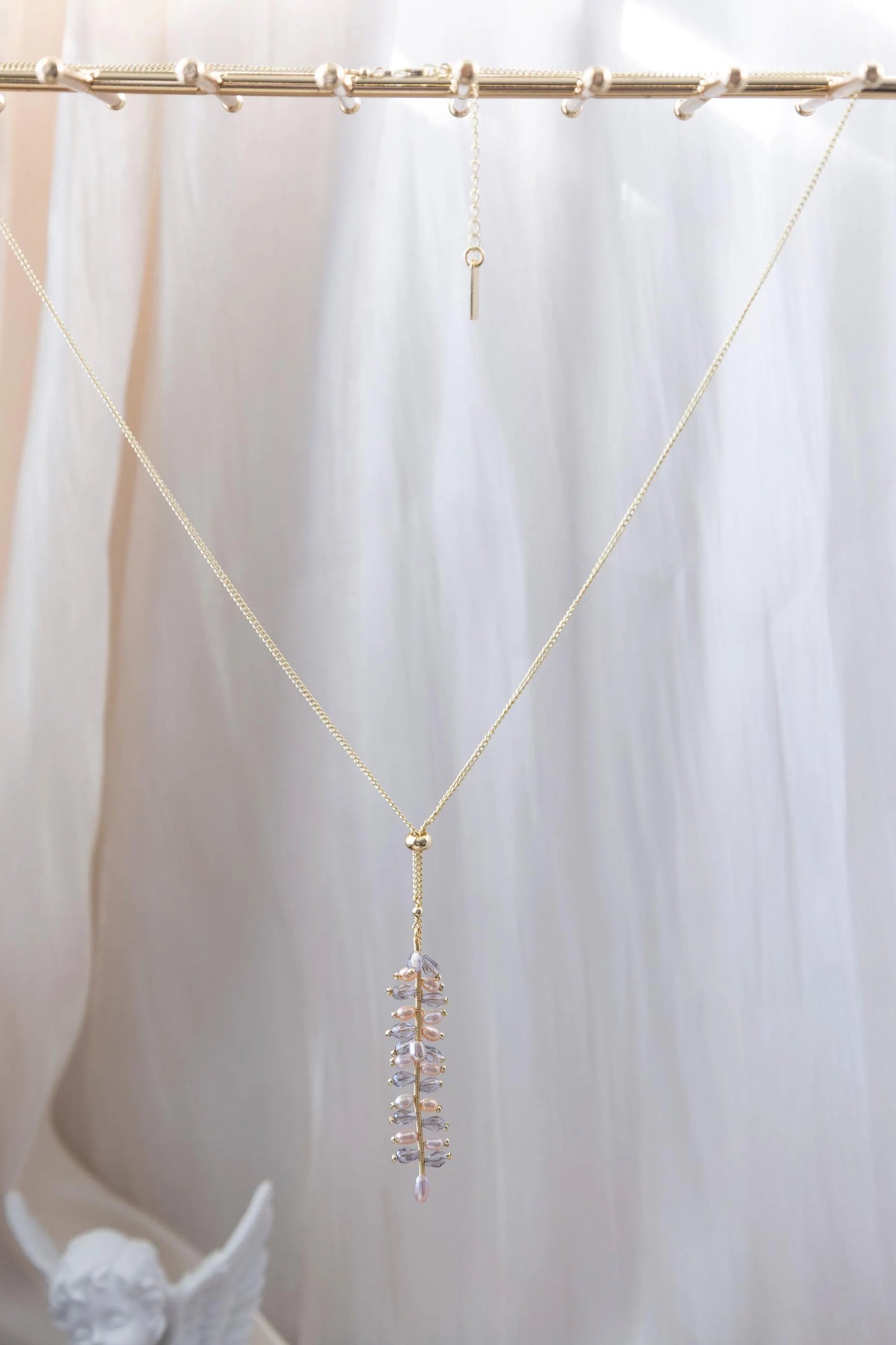 Freshwater Pearl Sterling Silver Adjustable Necklac