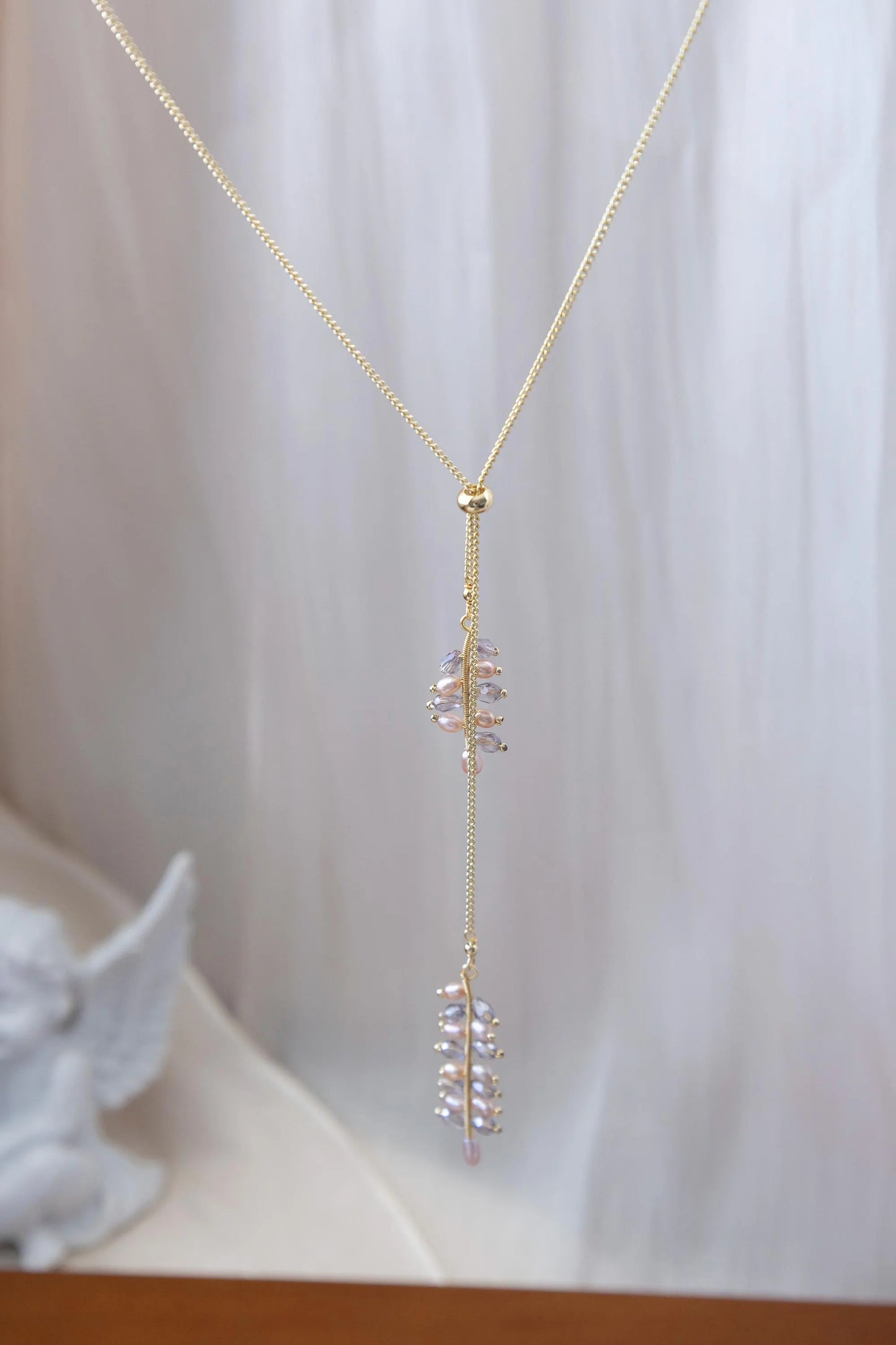 Freshwater Pearl Sterling Silver Adjustable Necklac
