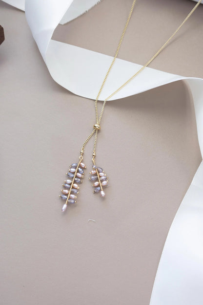 Freshwater Pearl Sterling Silver Adjustable Necklac