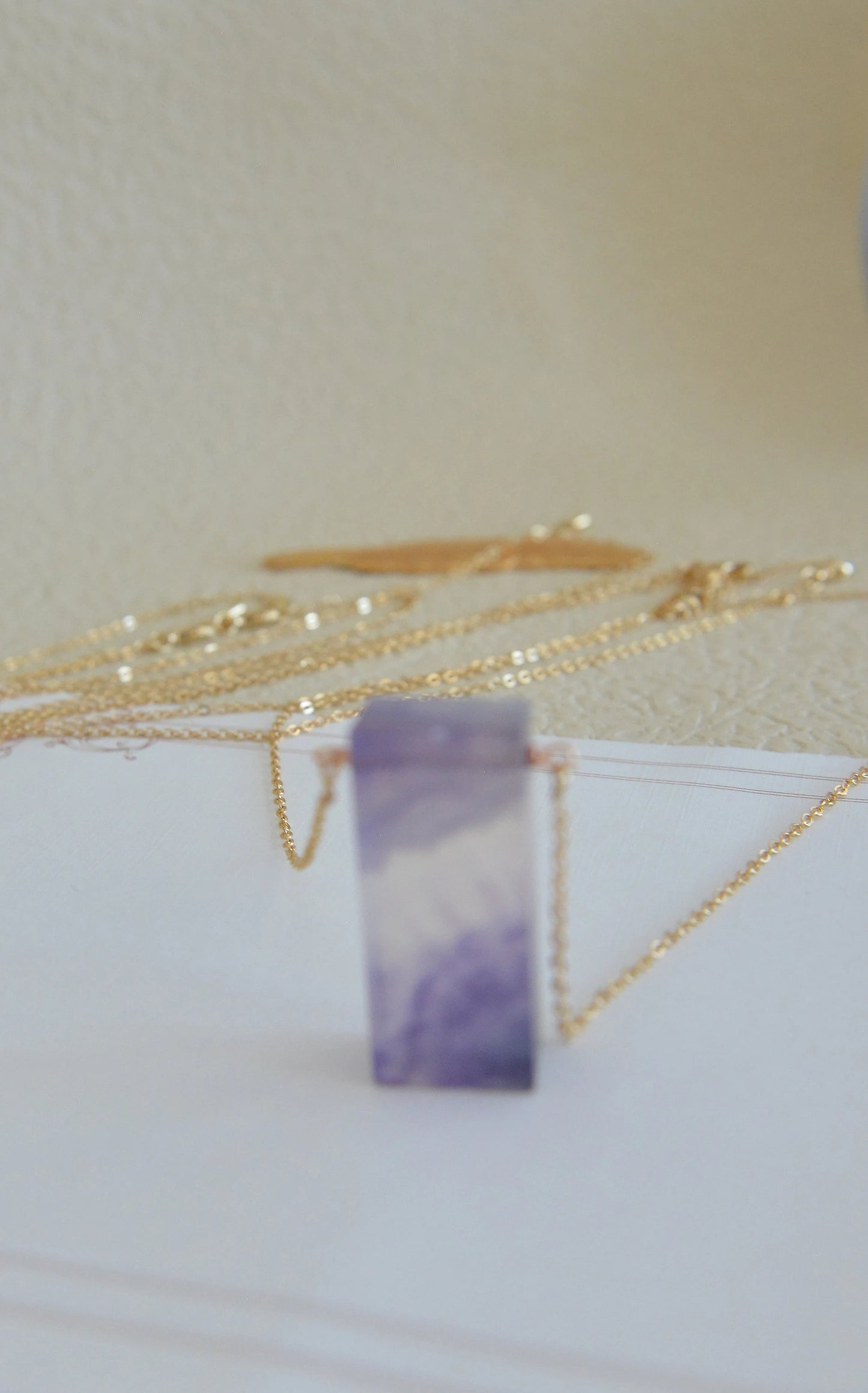 Handmade Natural Gemstone/Fluorite Necklace /Fluorite Pendant