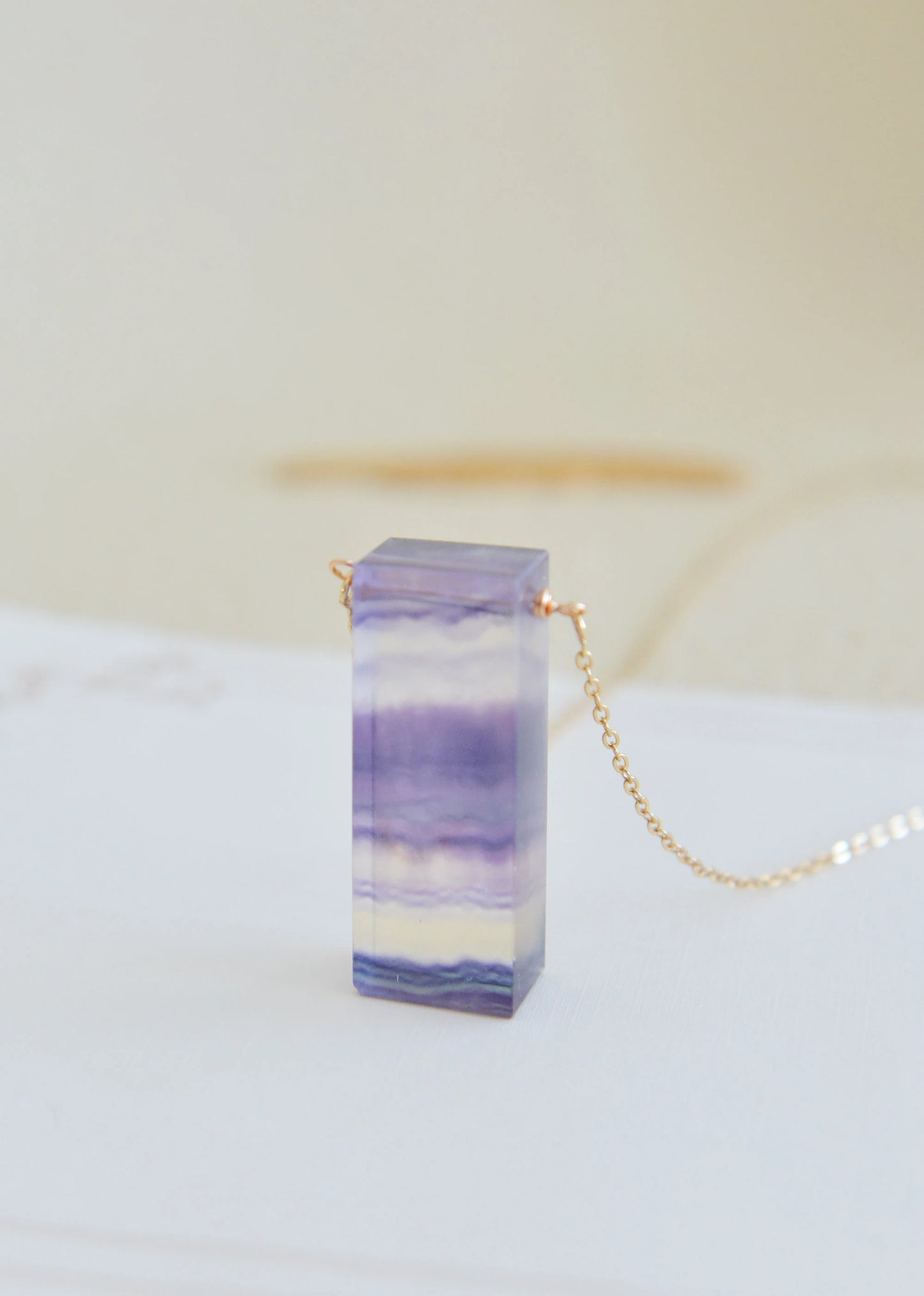 Handmade Natural Gemstone/Fluorite Necklace /Fluorite Pendant