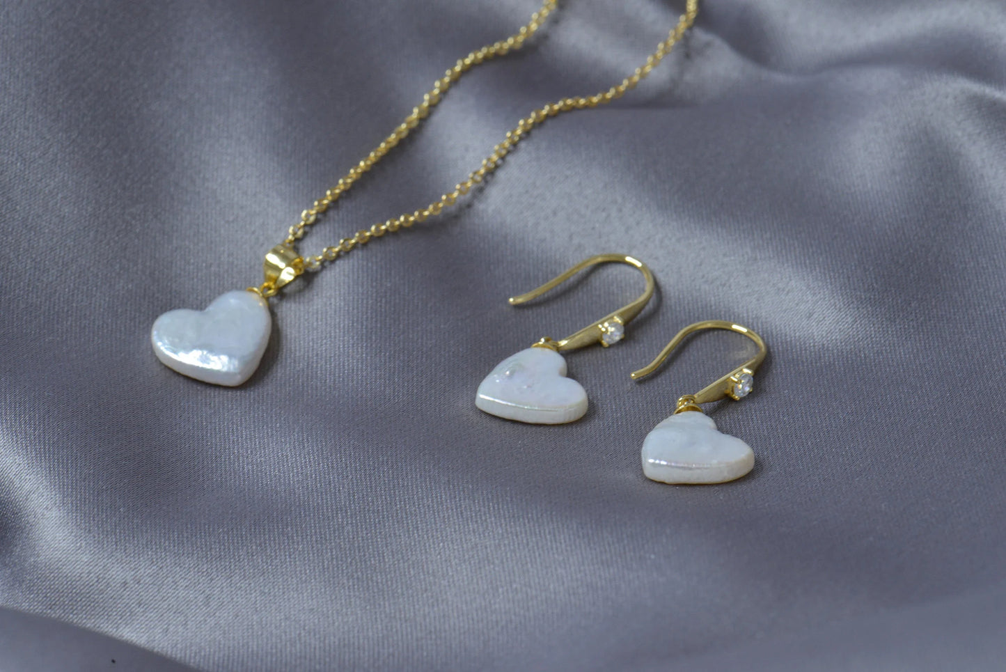 Handmade Natural Pearl Set/ Heart Pearl Set/ Star Pearl Set/ Round
