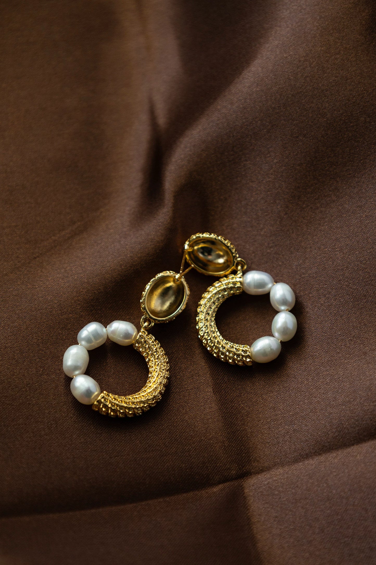 Handmade Half Pearls Drop & Dangle Earring, Vintage Style, Bridesmaid