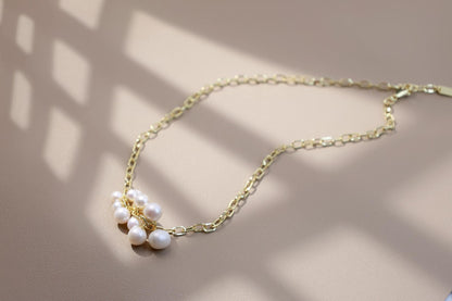 Vintage Pearl Cluster Statement Pendant