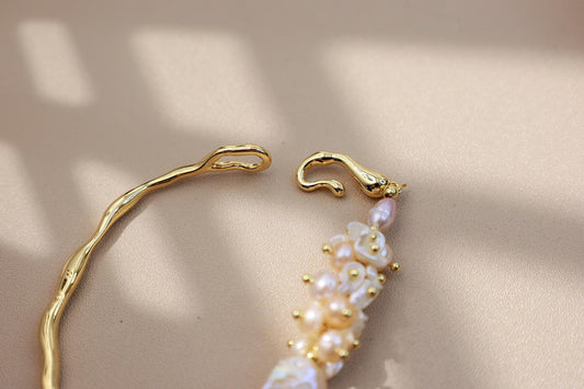 "Flowers in Bloom" Baroque Statement Bangle