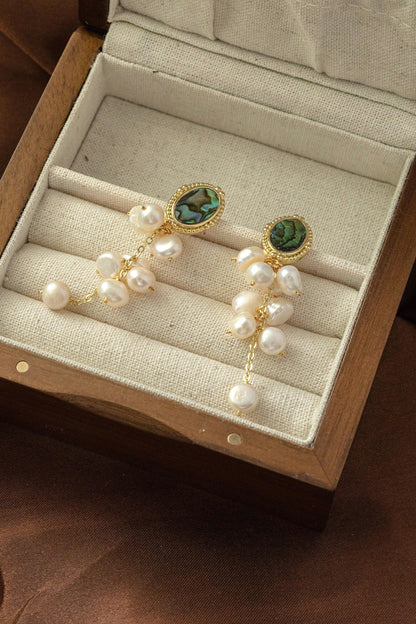 Abalone Pearl Cluster Ocean Dangles