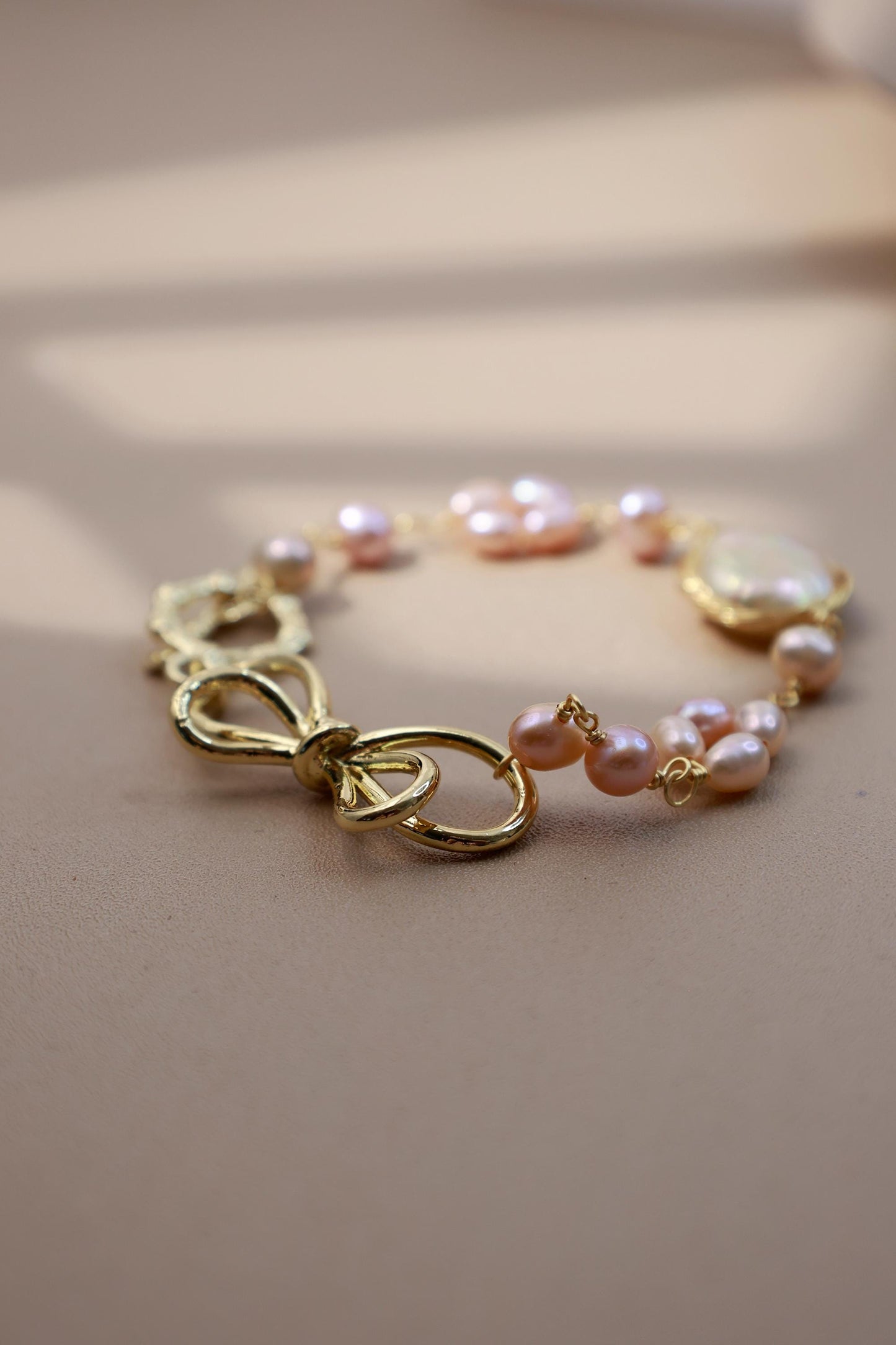 Baroque Pearl Bow Knot Bracelet
